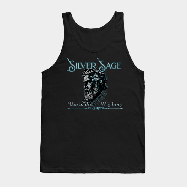 Silver Sage Unrivaled Wisdom Male Tank Top by mythikcreationz